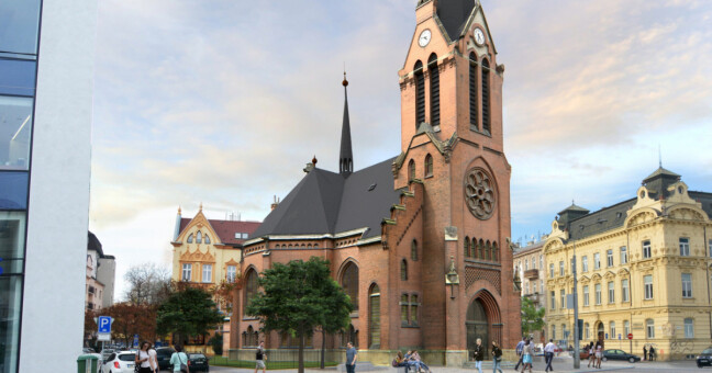 Vizualizace Červeného kostela, zdroj: Atelier-r