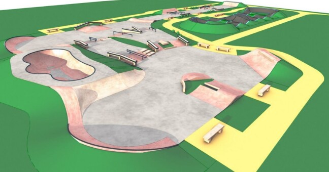 Zdroj: Fiveramps; Studie skateparku s pumptrackem pro město Litovel