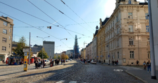 Náměstí Hrdinů. Zdroj: Seznam Mapy