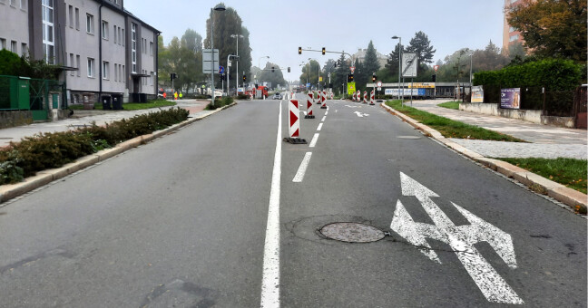 Křižovatka na Hněvotínské, zdroj: ŘSD