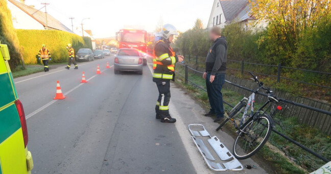 Dopravní nehoda v Libině. Zdroj: Policie ČR
