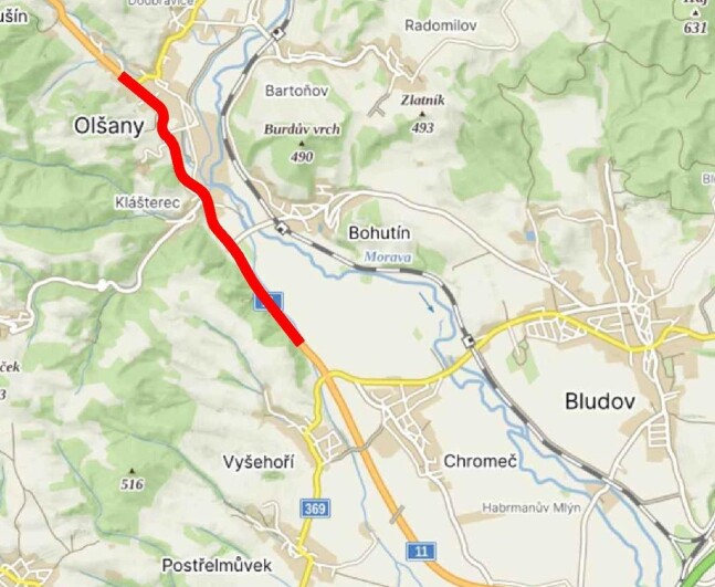Zdroj: ŘSD Olomoucký kraj
