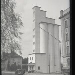 Chválkovice, nové silo mlýna firmy Fromowitz, rok 1937