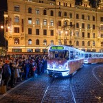 Vánoční tramvaj v Praze, zdroj: MHD86.cz