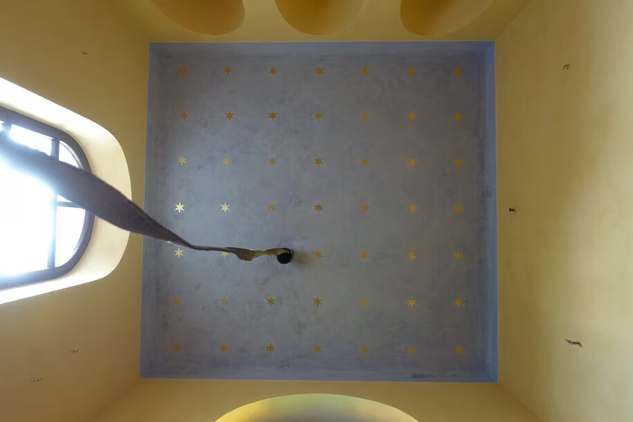 Vnitřní plášť zvonice v ulici Libušina