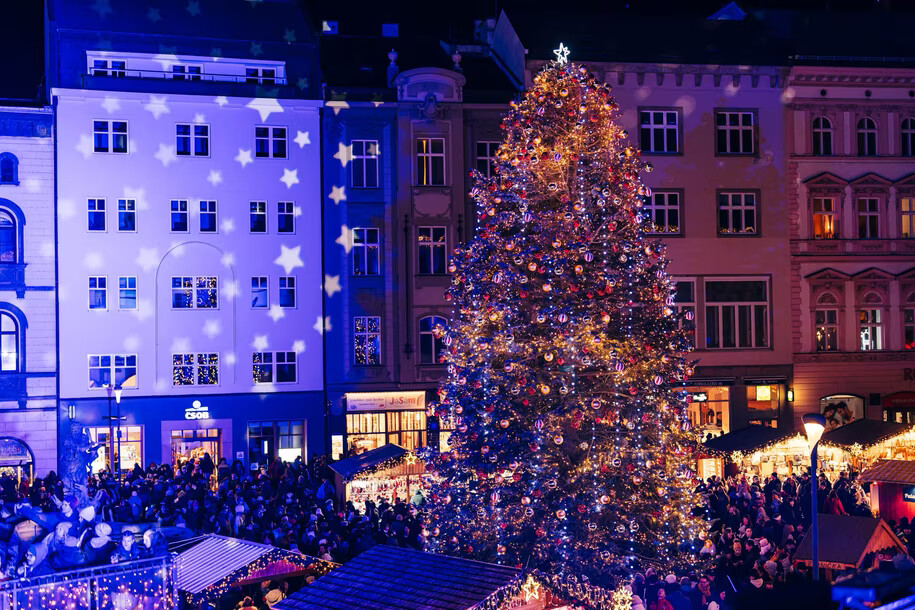 Vánoční strom v Olomouci