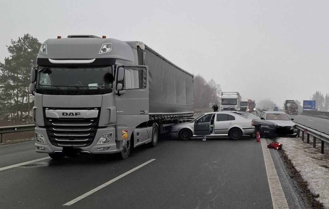 Nehoda na D35 u Mohelnice, zdroj: HZS Olomouckého kraje