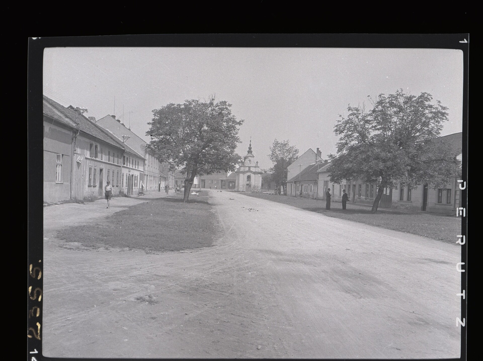 Náves na Povlu, rok 1941
