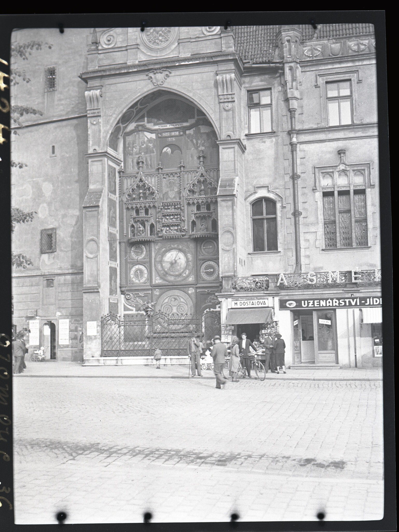 Olomoucký orloj na Horním náměstí, rok 1936