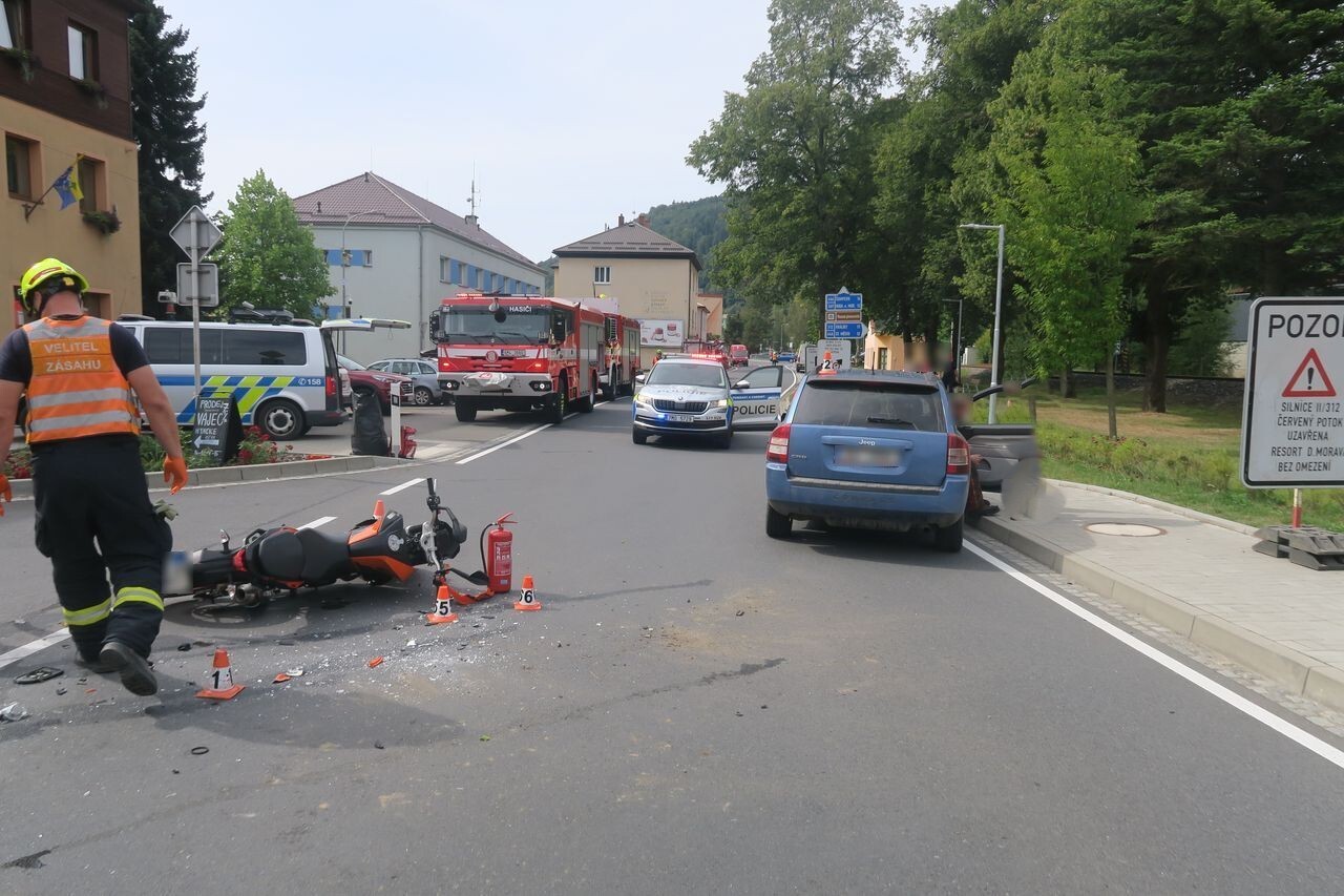 Dopravní nehoda v Hanušovicích