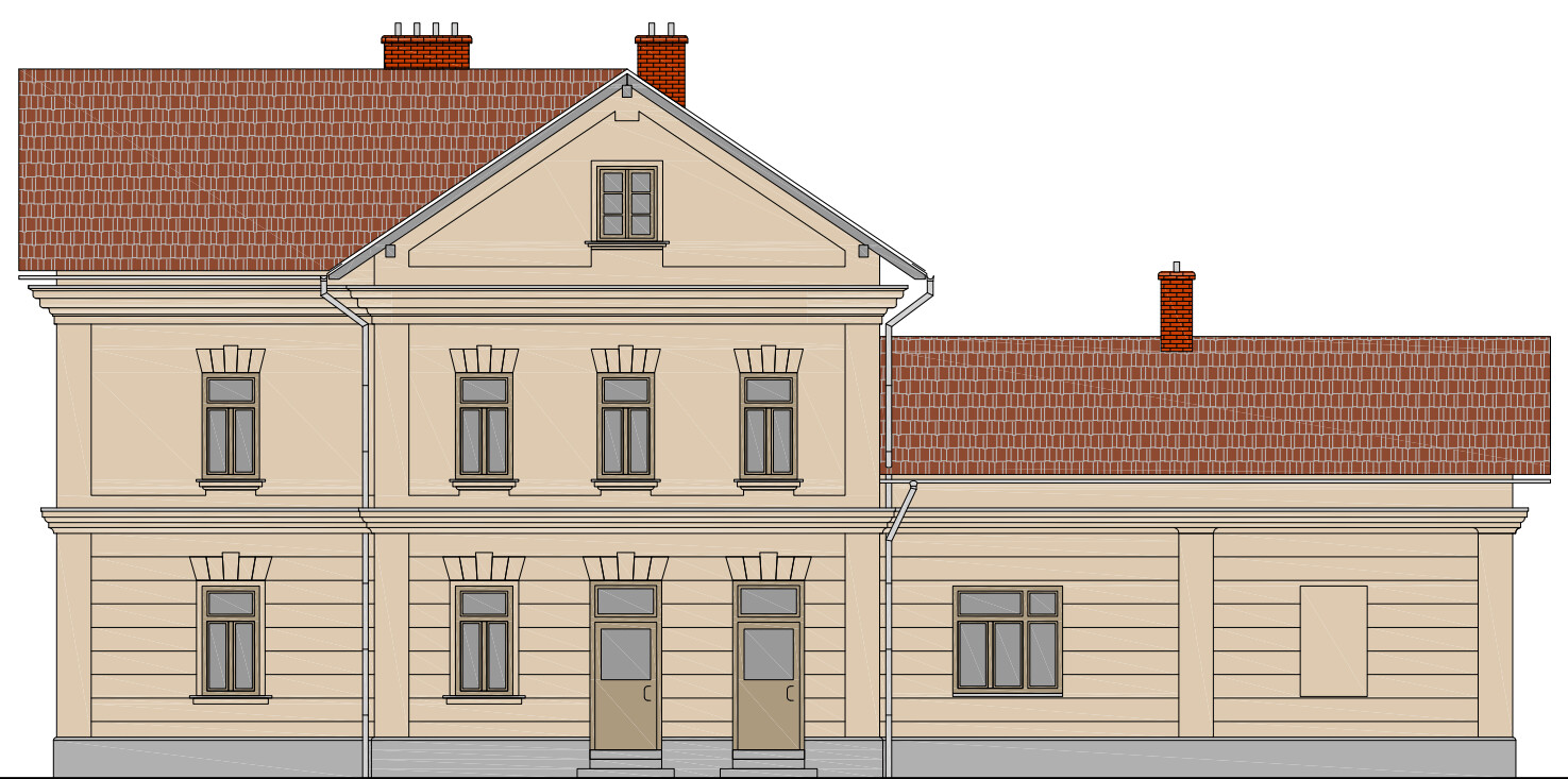 Předběžná podoba nádraží Nová Ulice po rekonstrukci, zdroj: Správa železnic