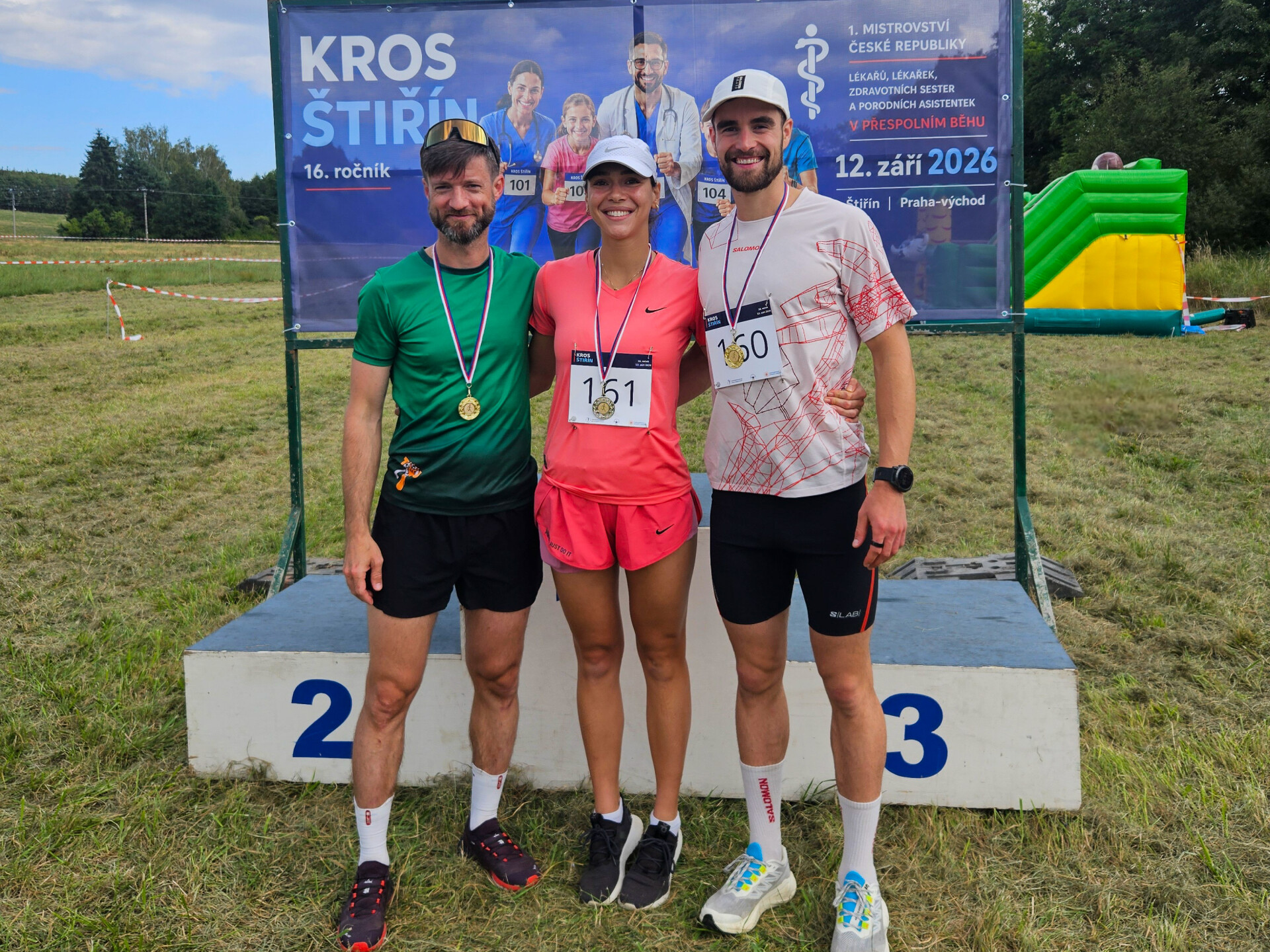 zleva Aleš Obr, Laura Čišková, Jiří Herman