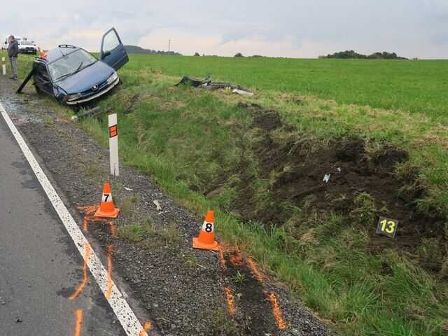 Dopravní nehoda Jesenicko, foto: PČR