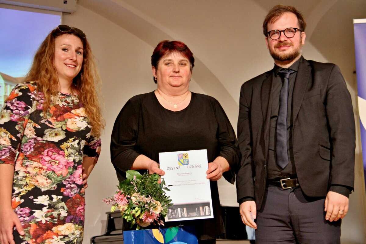 Zvláštní ocenění si odnesla knihovnice Marcela Kolomarová ze Skorošic, zdroj: Olomoucký kraj