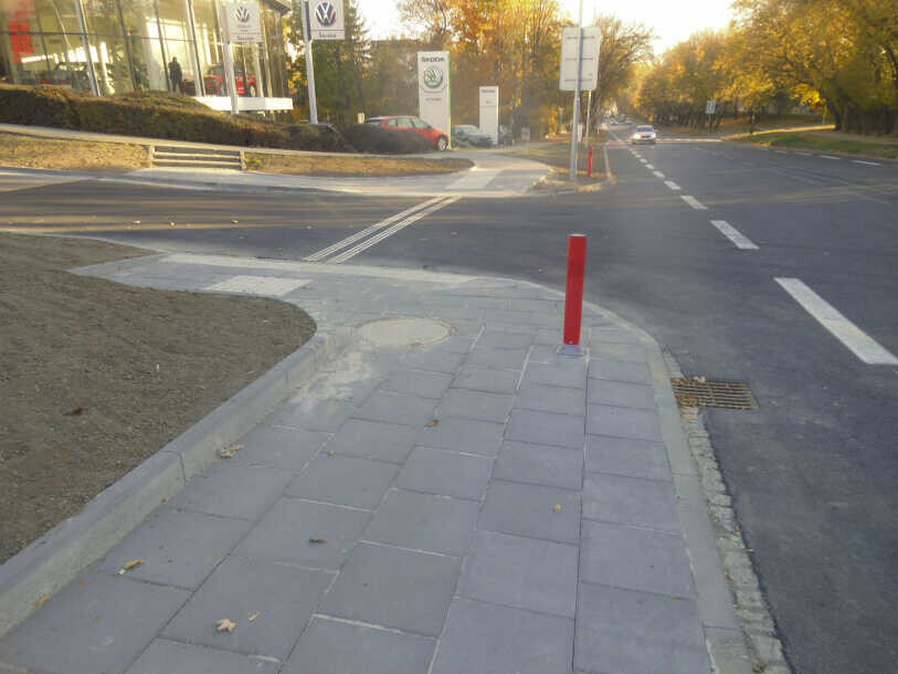 Chodník na Hněvotínské ulici, zdroj: město Olomouc