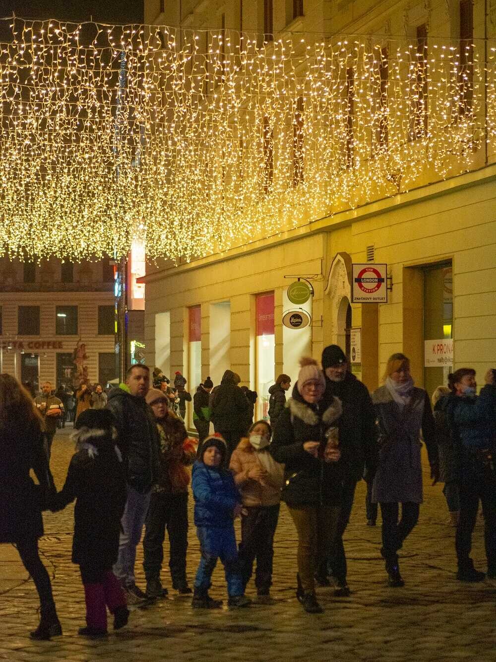 Aktuální vzhled světelné instalace, foto: Olomoucký Report