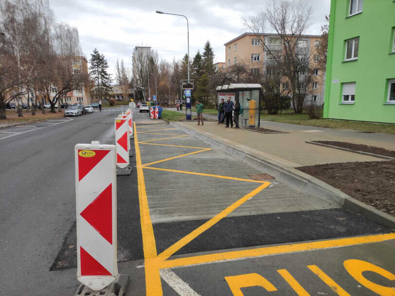 Zastávka Kmochova před opravou