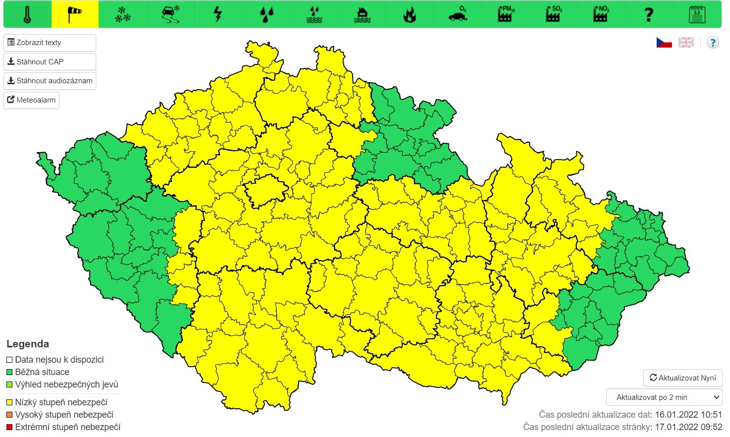Zdroj: ČHMÚ