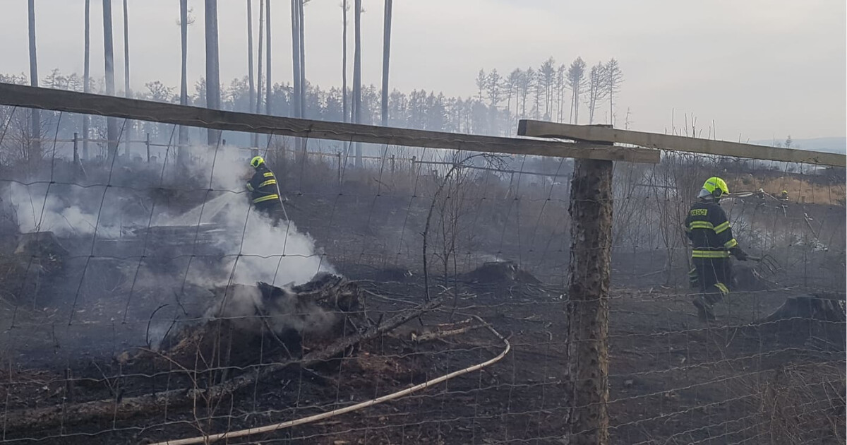 Foto: Požár Kozlov; zdroj: HZS Olomouckého kraje