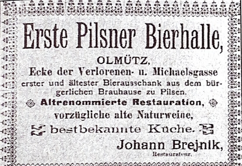 Zdroj: Miloslav Čermák, Olomoucké hospody