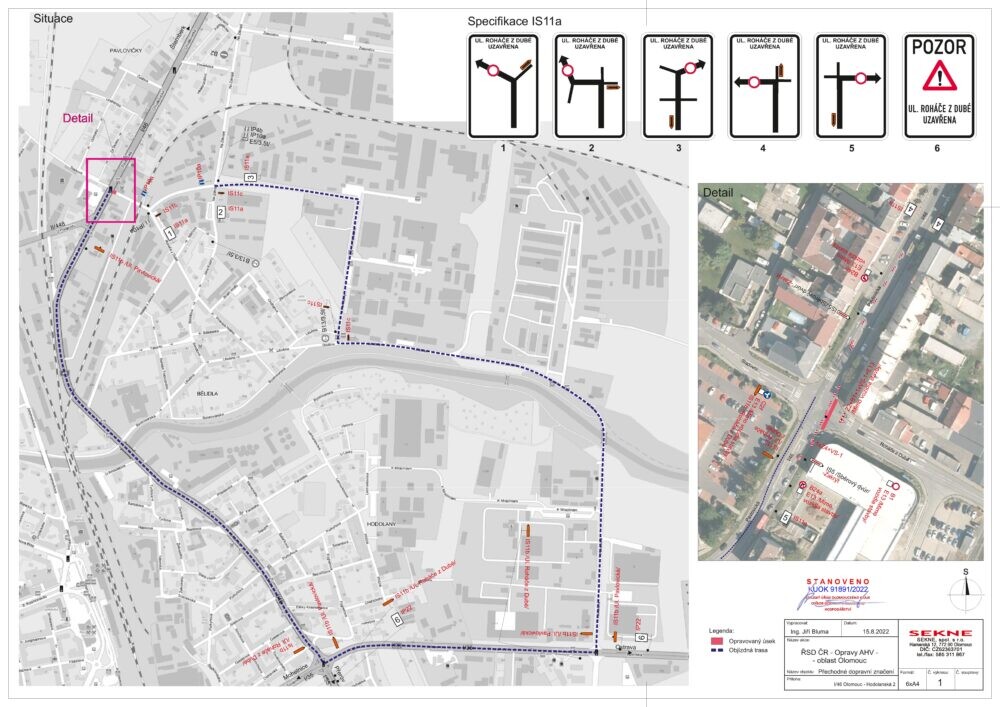 I46 - Hodolanská ulice; zdroj: ŘSD