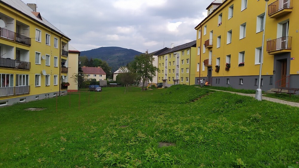Současný stav sídliště, zdroj: město Jeseník