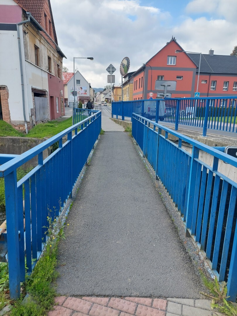 Lávka u Dalamánku před rekonstrukcí, zdroj: město Jeseník