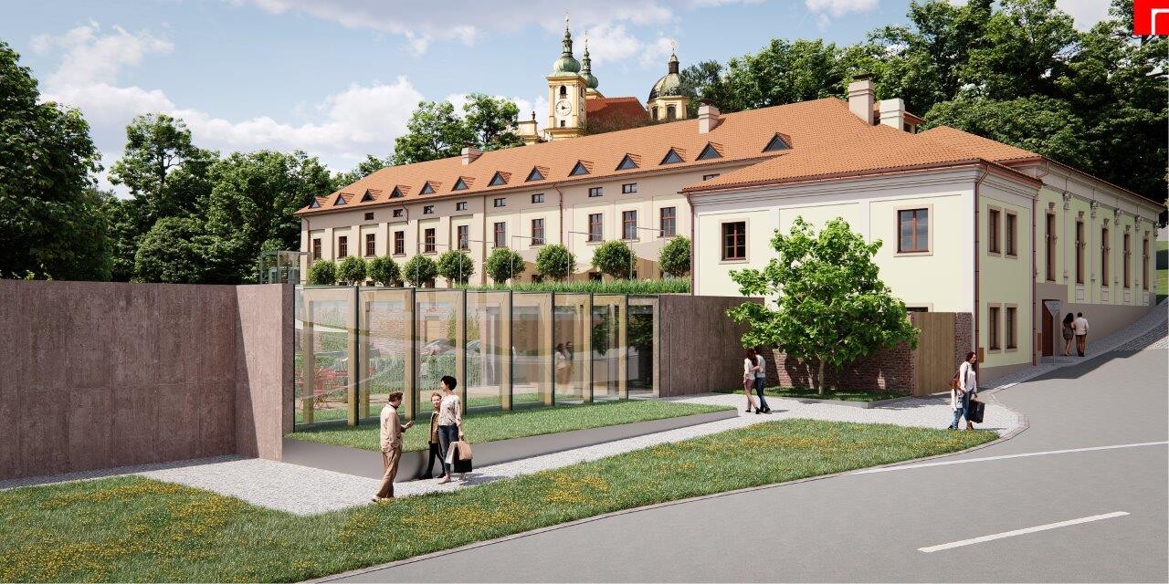 Vizualizace návrhu zahrady u Hospice na Sv. Kopečku, zdroj: Otevřeme zahradu/Atelier r