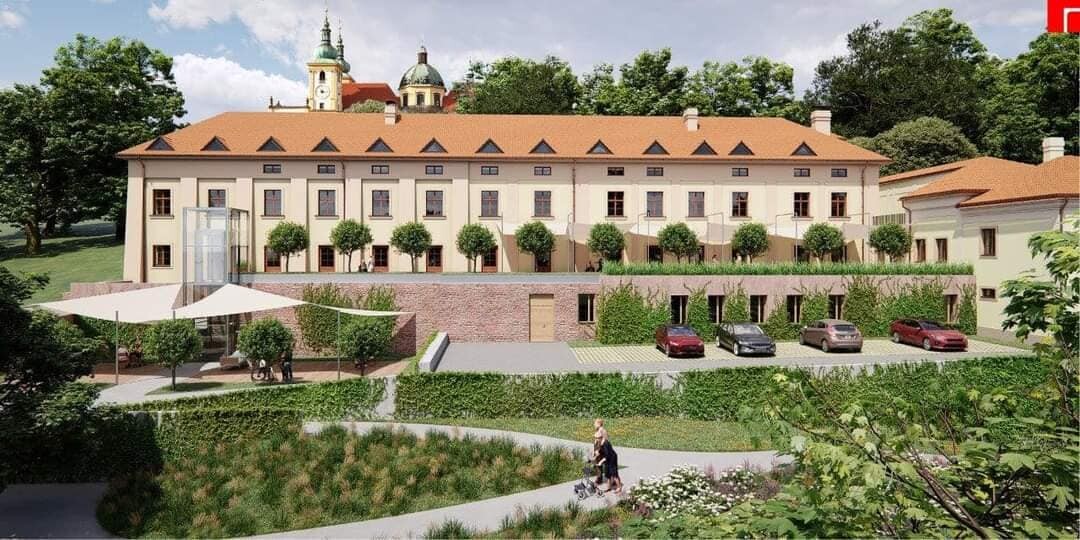 Vizualizace návrhu zahrady u Hospice na Sv. Kopečku, zdroj: Otevřeme zahradu/Atelier r