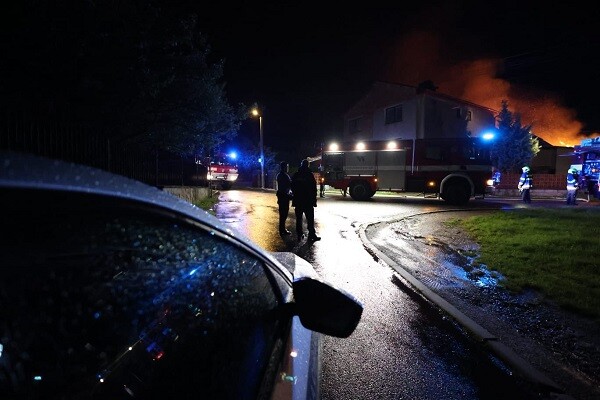 Požár ve Šternberku, zdroj: HZS OK