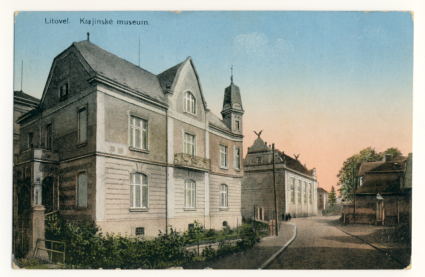 Sochova vila mezi roky 1913 a 1918; zdroj: Muzeum Litovel