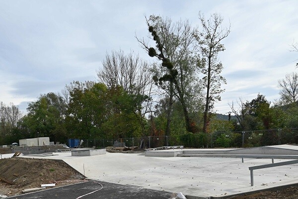 Hranický skatepark v průběhu stavby, zdroj: město Hranice