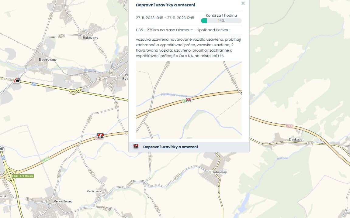 Zdroj: dopravniinfo.cz