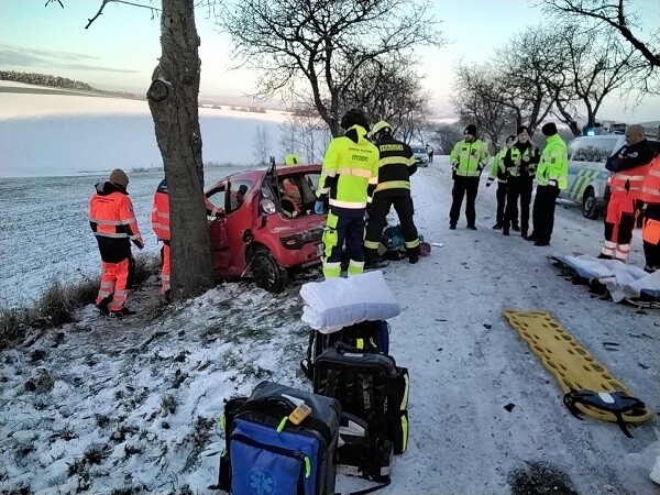 Nehoda u Křenůvek, zdroj: HZS OK