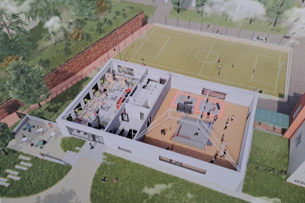 Vizualizace nové budovy Sokola; zdroj: TJ Sokol Olomouc
