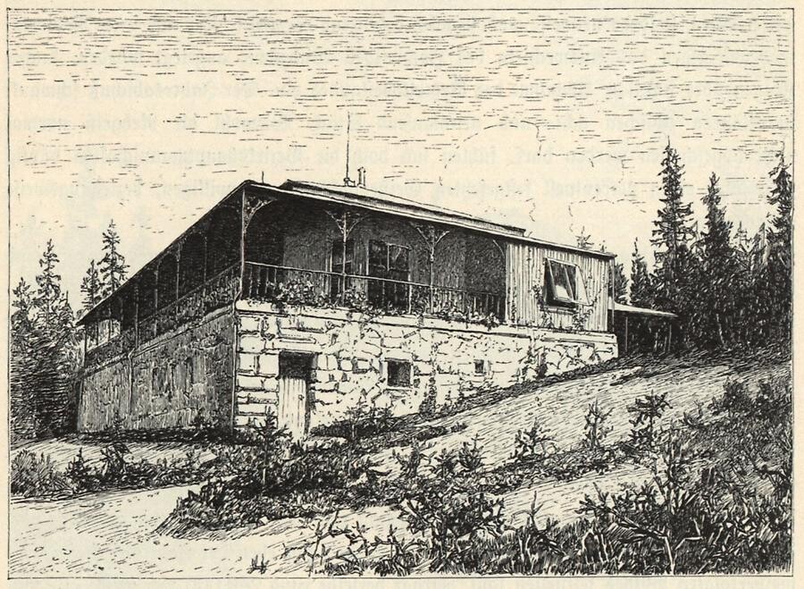 Lovecký zámeček před 2. světovou válkou; zdroj: Austria-Forum ; autor: Robert Ruß