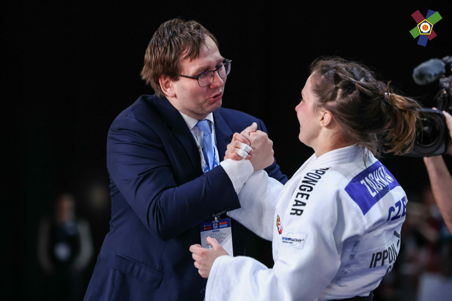 Gratulace od trenéra Jiřího Štěpána, zdroj: European Judo Federation