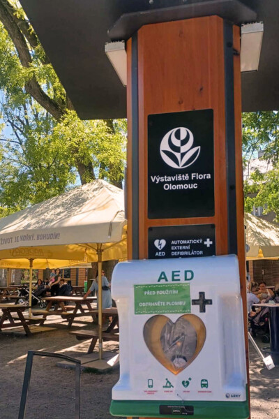 AED na Výstavišti Flóra, zdroj: Olomoucký Report