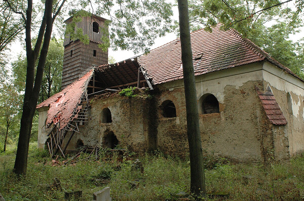 Kostel sv. Jiří v Pelhřimovech, stav v roce 2006, zdroj: Mapy.cz