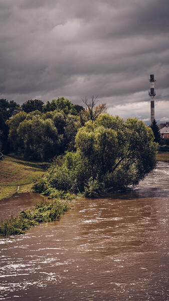 Situace u řeky Moravy v Olomouci, neděle dopoledne, foto: Jakub Wittka
