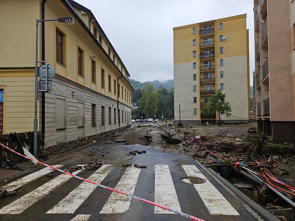 Aktuální situace v Jeseníku, foto: Eliška Dihlová