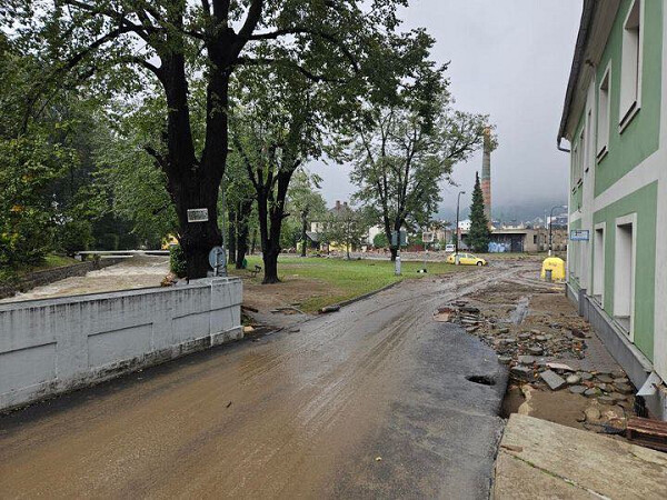 Aktuální situace v Jeseníku, foto: Eliška Dihlová