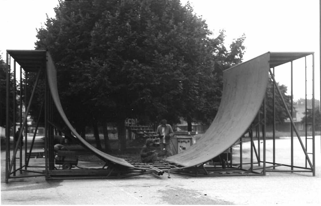 První skateboardová rampa v Olomouci; zdroj: Petr Červinka