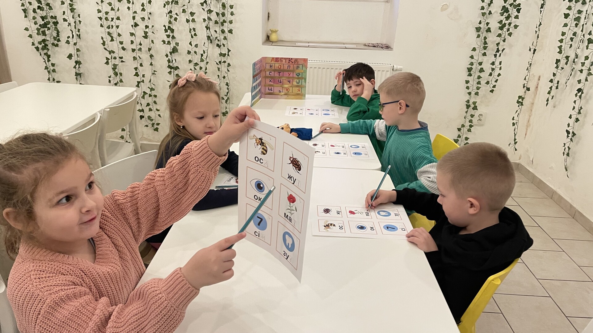 Výuka ve Škole ukrajinské kultrury, zdroj: Ščedryk