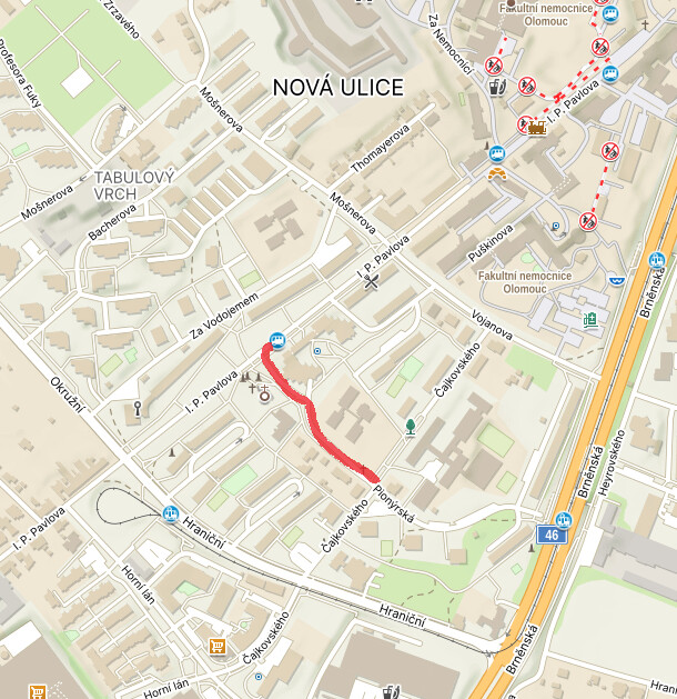 zdroj: Olomoucký Report / Mapy.cz