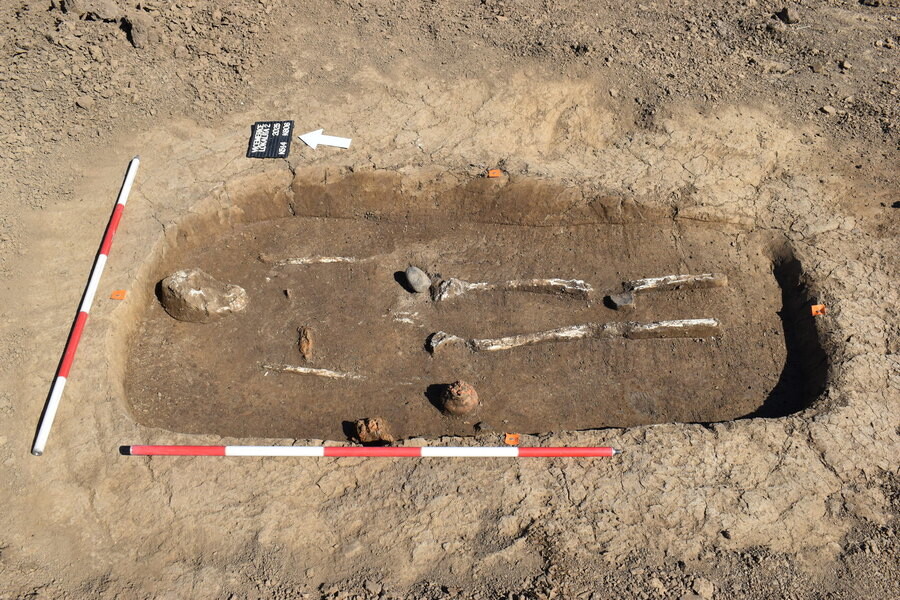 Keltský hrob, zdroj: Ústav archeologické památkové péče Brno