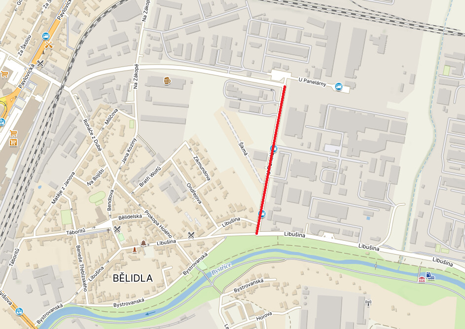 Opravy na ulici U Panelárny