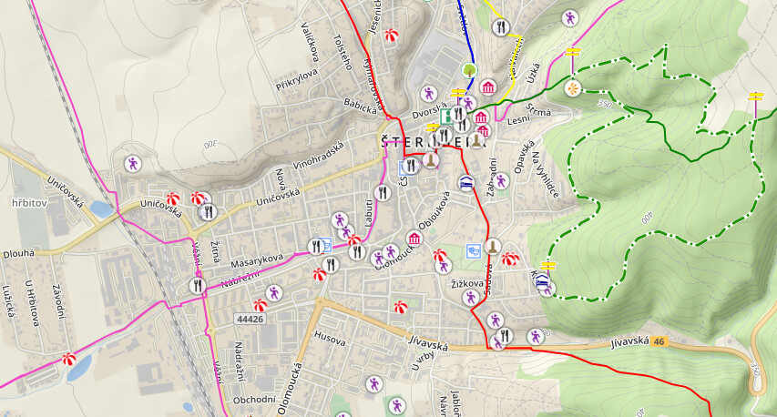 zdroj: Mapová aplikace města Šternberk