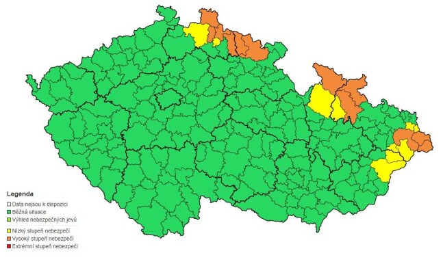 Zdroj: Český hydrometeorologický ústav