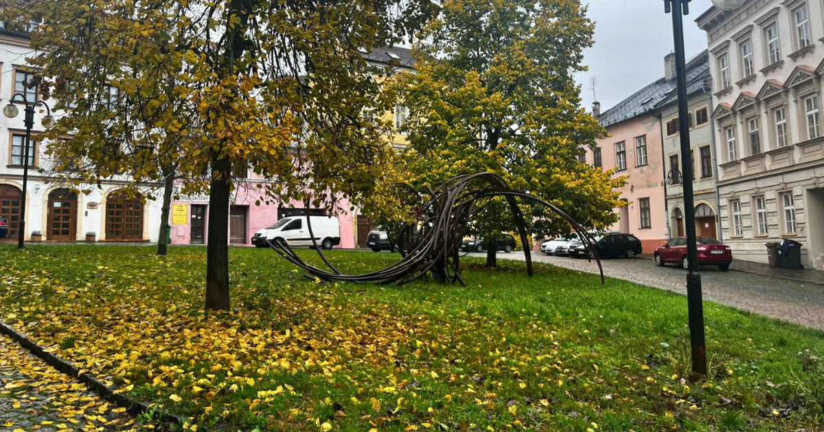 Socha na Blažejském náměstí a ve Smetanových sadech, foto: Report, Máté Ándrás/Olomoučáci